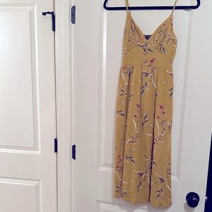 Yellow floral dress